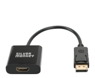 SILVER MONKEY SMA138 adapter DisplayPort - HDMI 15cm